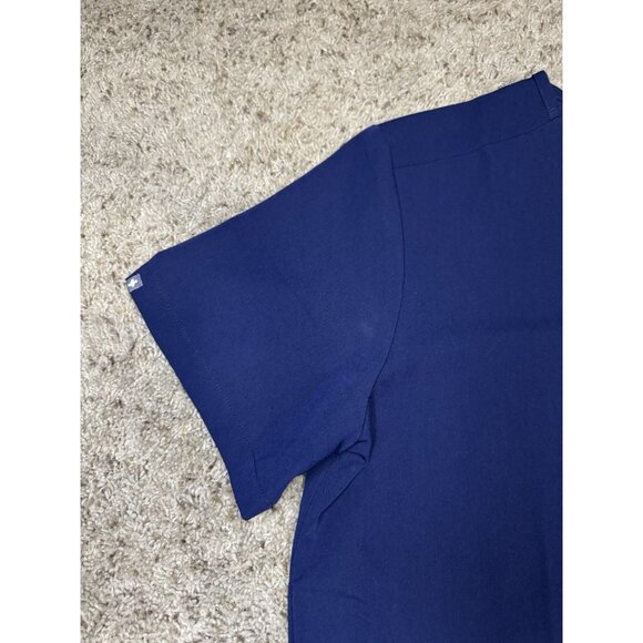 FIGS Scrub Top Navy Blue Casma Three Pocket V Neck Workwear XL READ - Picture 6 of 8